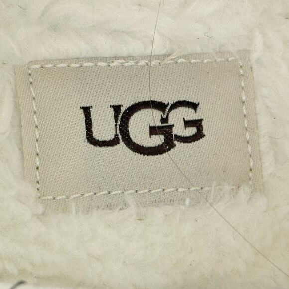 UGG Droplet Mid White Rain Boots Women's 7 Waterproof UGGplush Lined - Picture 9 of 10